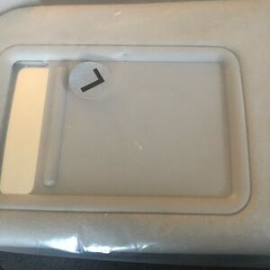 Car Replacement Visor Light Gray Mirror Sz. L Padded Flip Up 16X6.5” Brand New